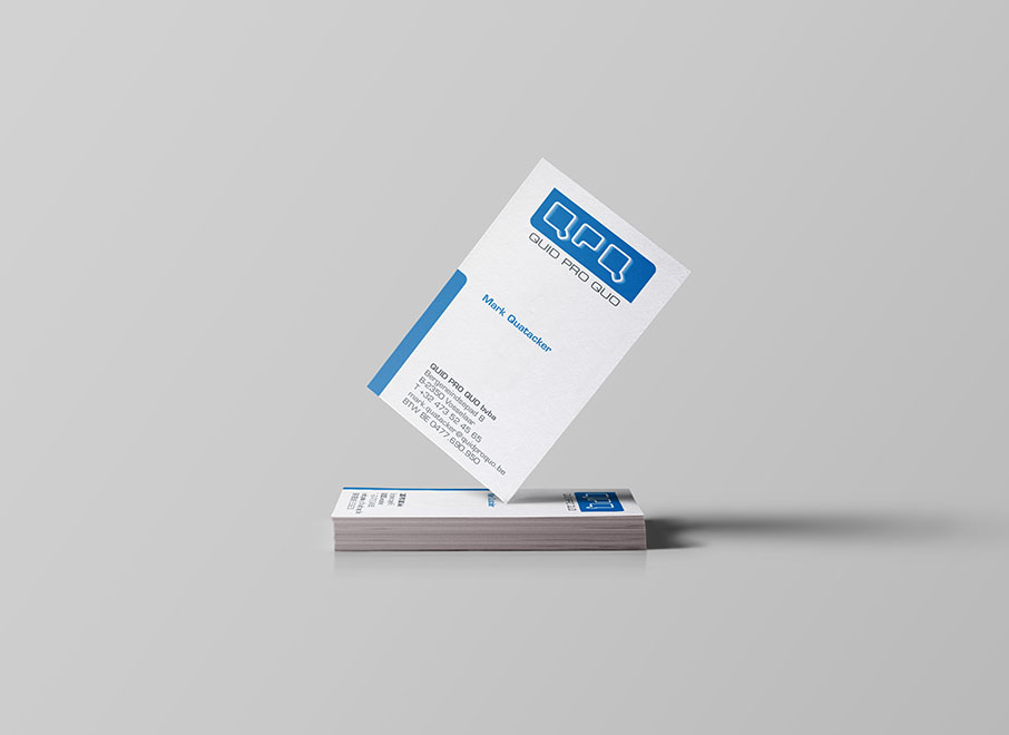 naamkaartje quid pro quo